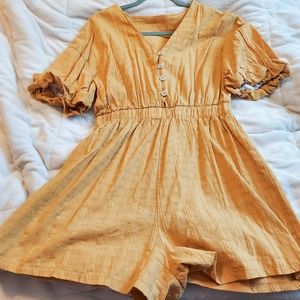 Shein Mustard Yellow Romper